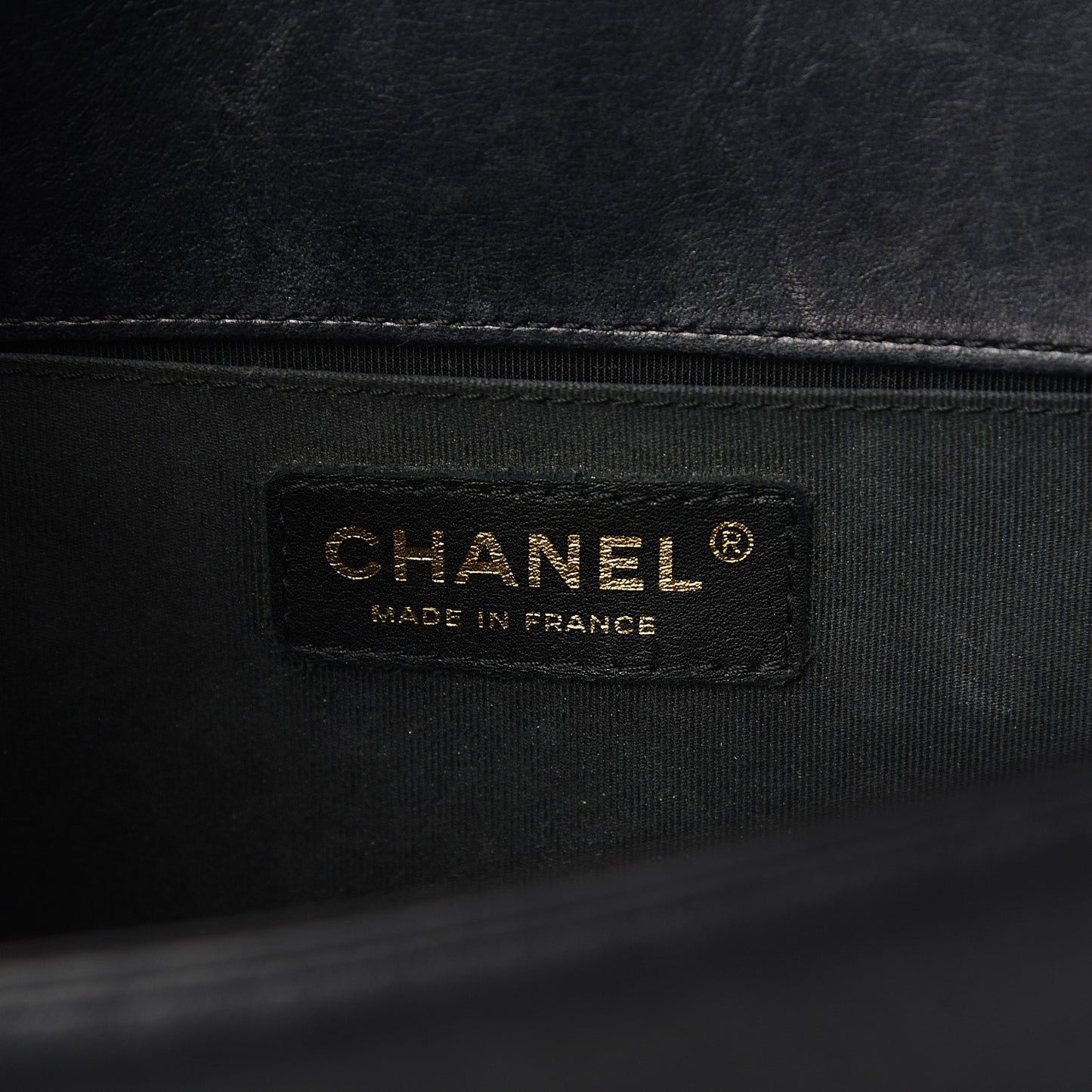 Lambskin Quilted Medium Boy Flap Black