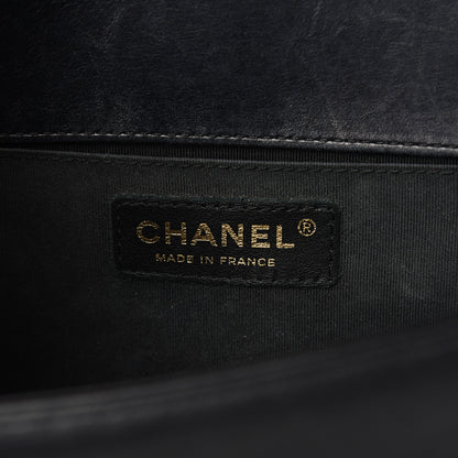 Chanel Lambskin Quilted Medium Boy Flap Black 5 of 10