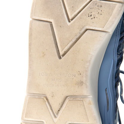 Louis Vuitton Denim Rubber Monogram Fastlane Low Sneakers 11 Navy 8 of 12
