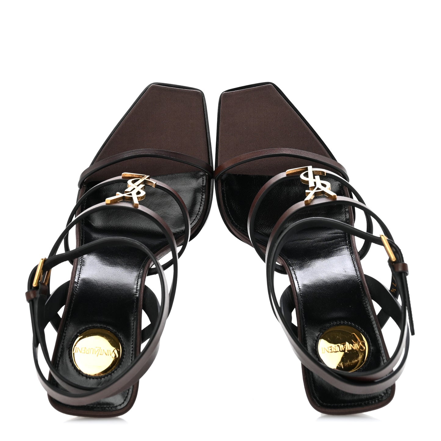 Calfskin Cassandra 90 Wedges 37.5 Ultra Dark Brown