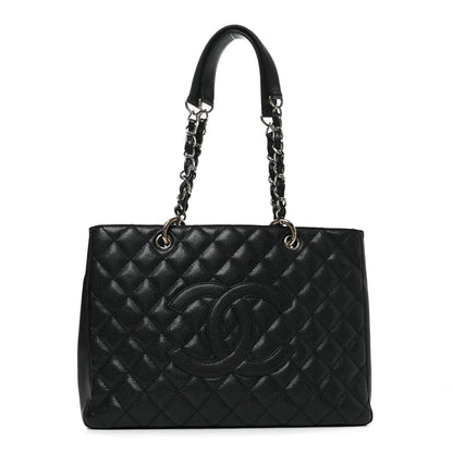 Chanel Caviar Quilted Grand Shopping Tote GST Black 1 of 11
