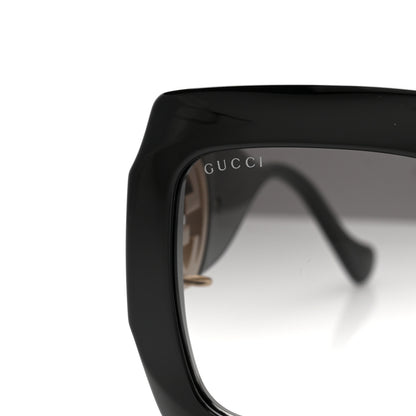 Gucci Acetate Rectangular Frame Chain Sunglasses GG1022S Black 7 of 8