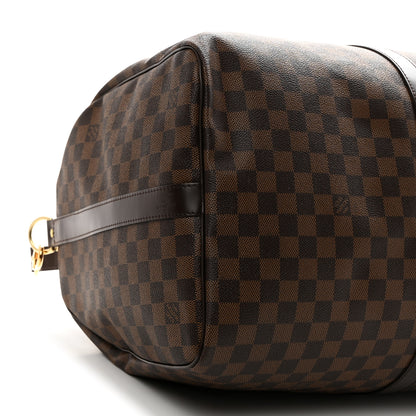 Louis Vuitton Damier Ebene Keepall Bandouliere 55 8 of 10
