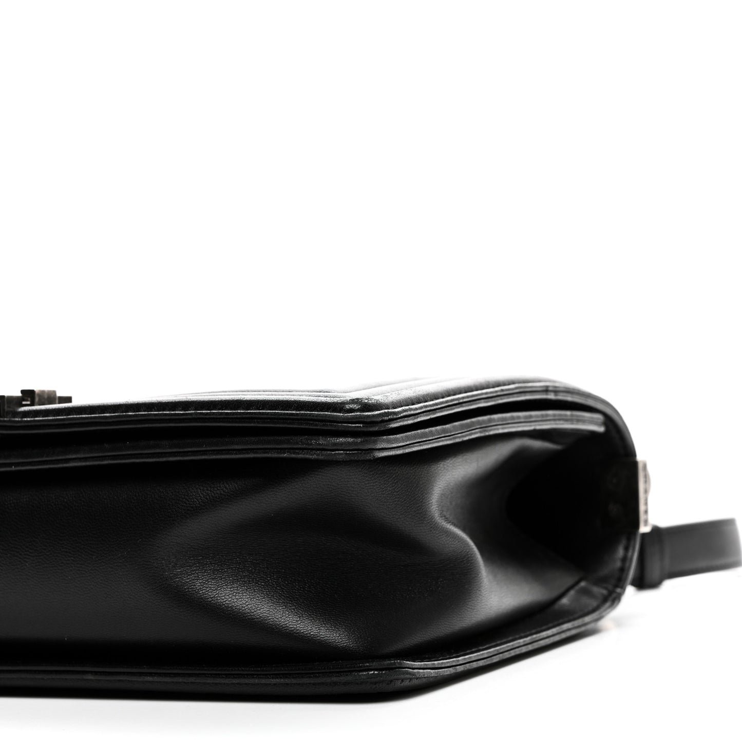 Lambskin Quilted New Medium Boy Flap Black