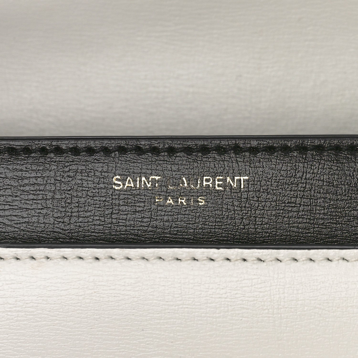 Saint Laurent Calfskin Bi-Color Medium Monogram Sunset Black Pearl White 7 of 9