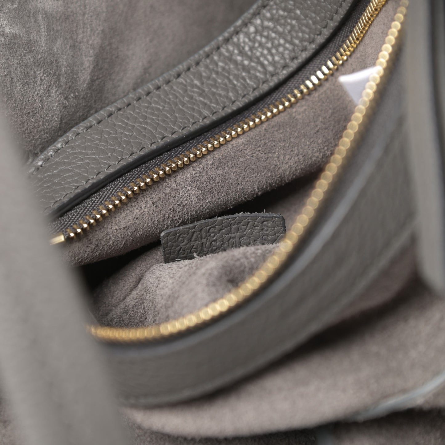 Soft Grained Calfskin Small Belt Cabas Phantom Grey