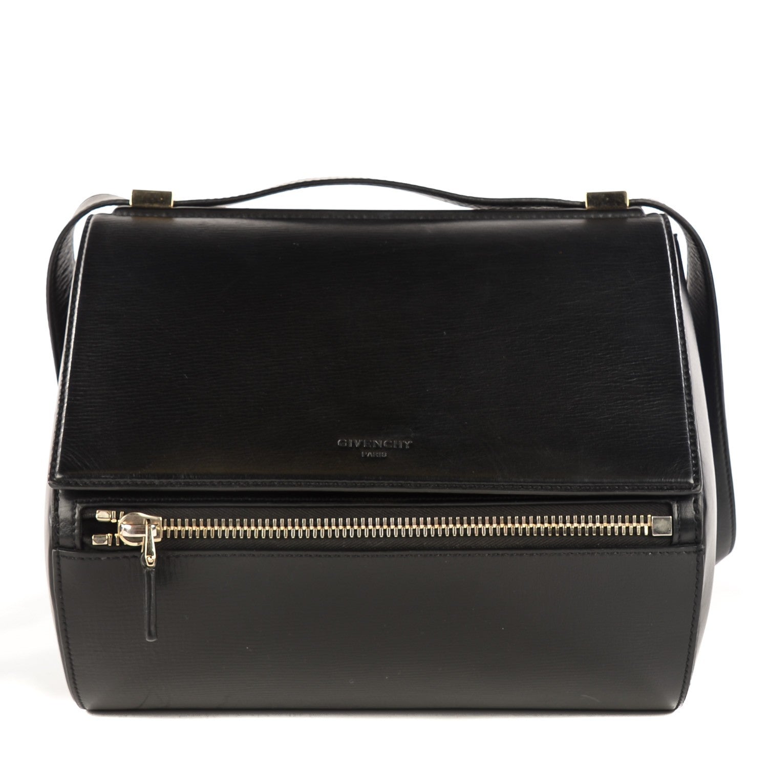 Givenchy Textured Calfskin Medium Pandora Box Crossbody Bag Black 1 of 10