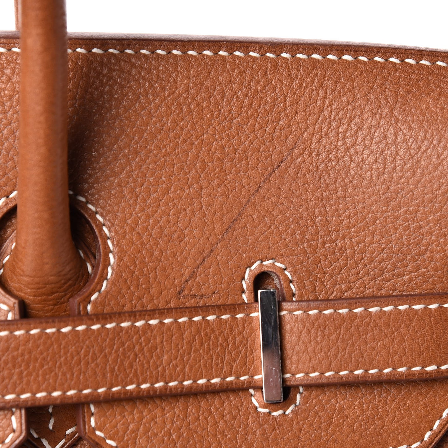 Natural Barenia Faubourg Birkin 35 Fauve