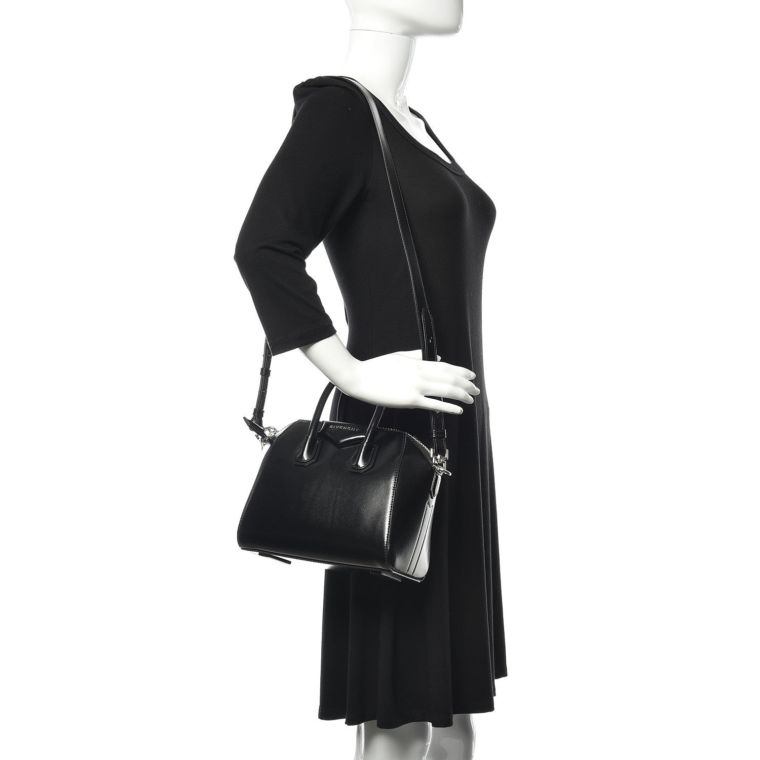 Givenchy Shiny Lord Calfskin Mini Antigona Black 2 of 10