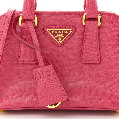 Prada Saffiano Lux Mini Promenade Tote Fuxia 8 of 11