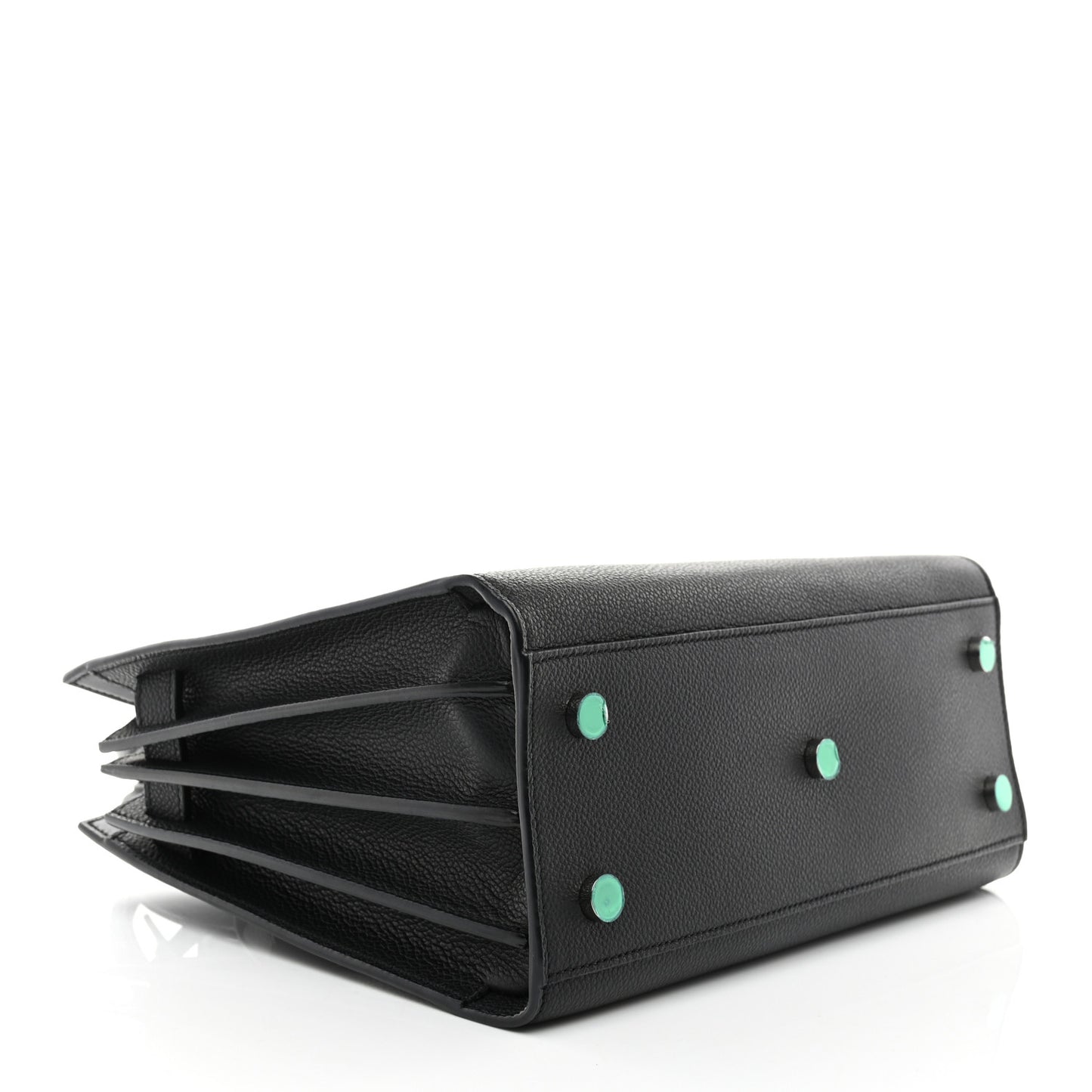 Grained Calfskin Baby Sac De Jour Black