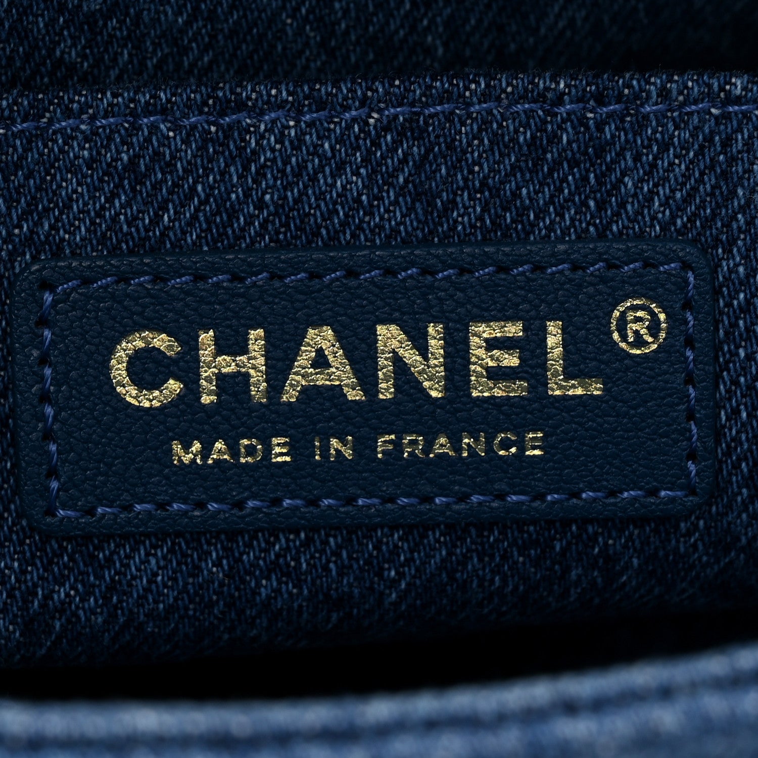 Chanel Denim Shearling Hieroglyph Flap Blue 6 of 11