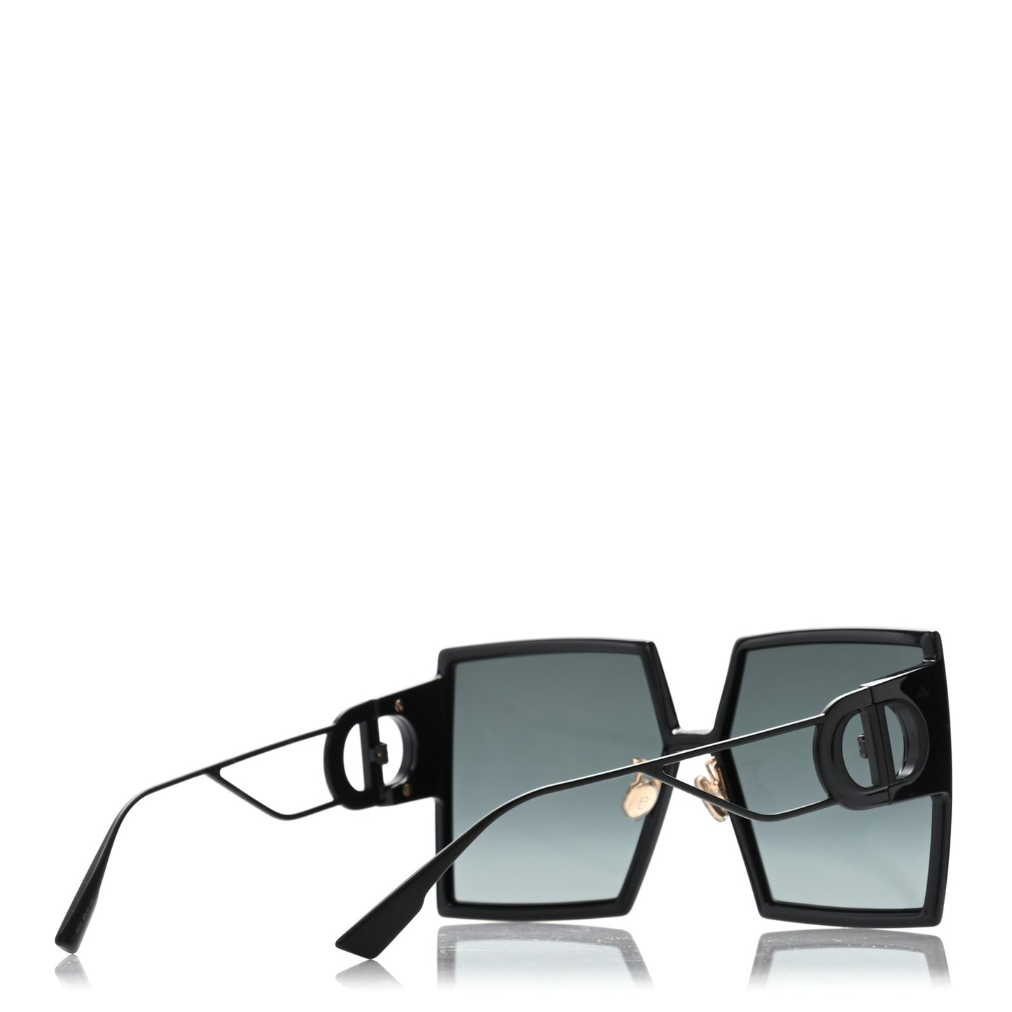Square 30 Montaigne Sunglasses Black