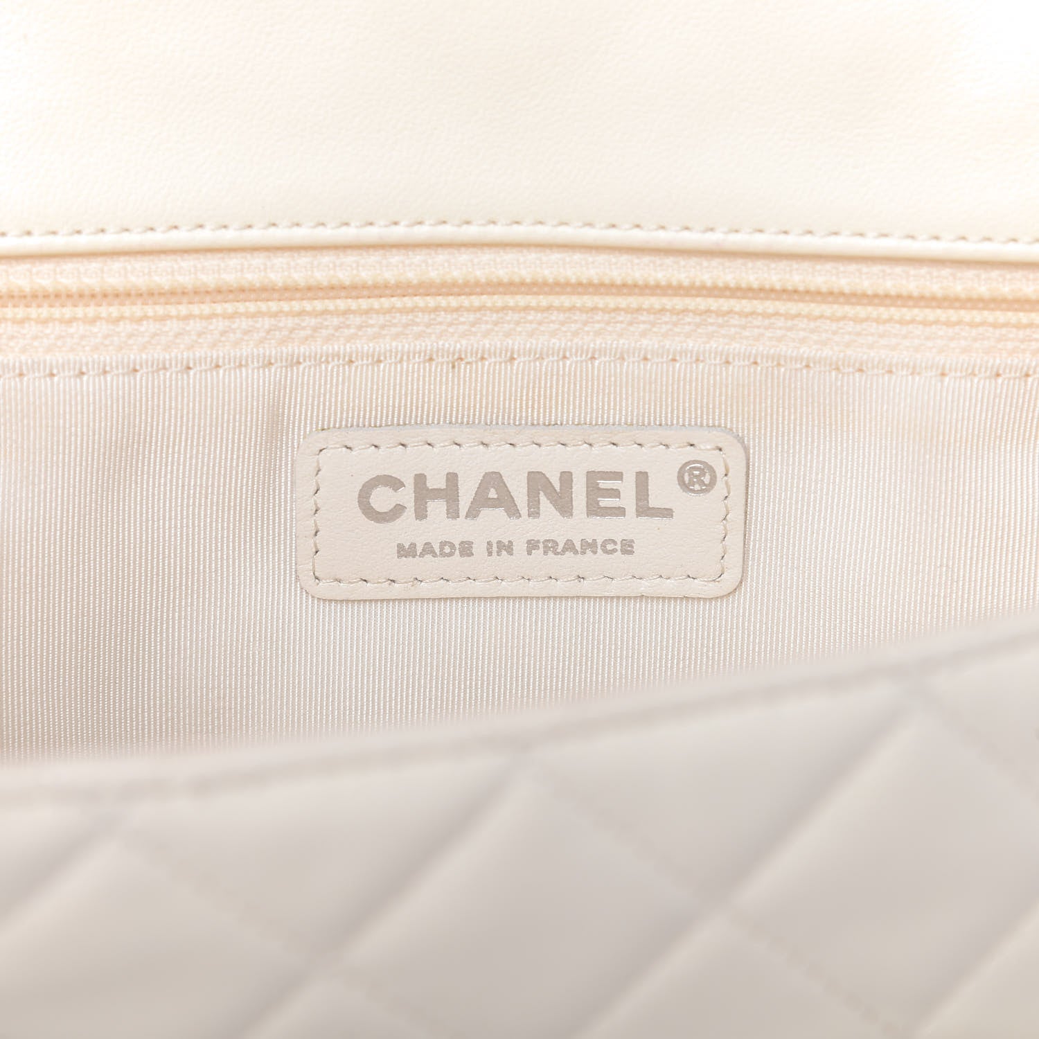 Chanel Quilted Lambskin Small Hula Hoop Flap Ivory 8 of 10