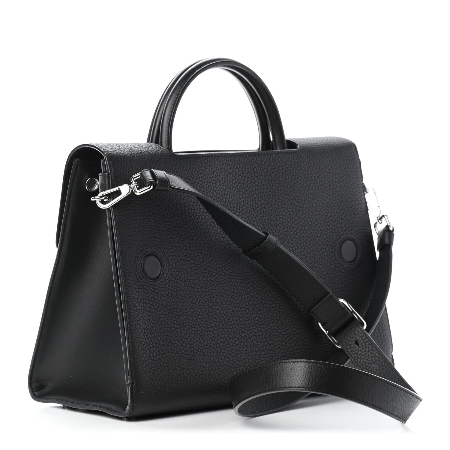 Christian Dior Grained Calfskin Medium Diorever Flap Black 2 of 5