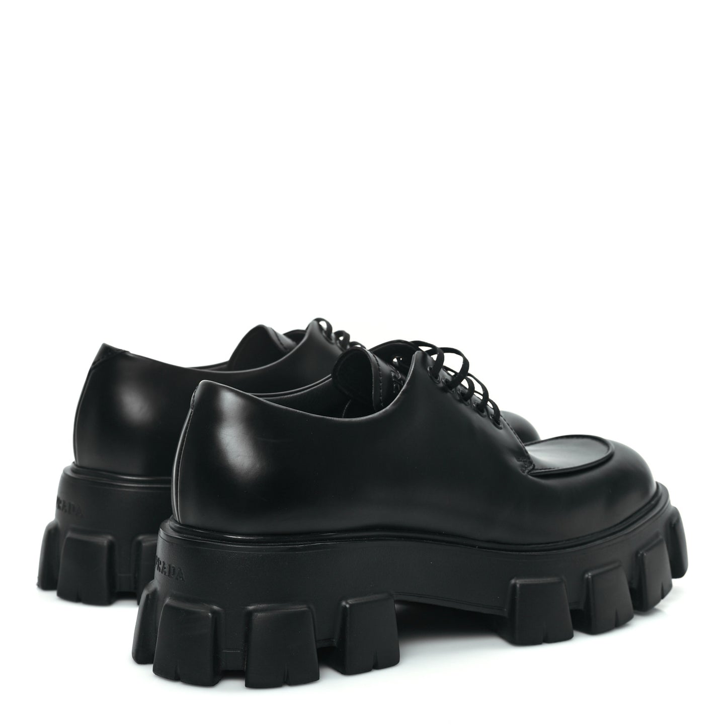 Spazzolato Rois Monolith 55mm Derby Loafers 8 Black