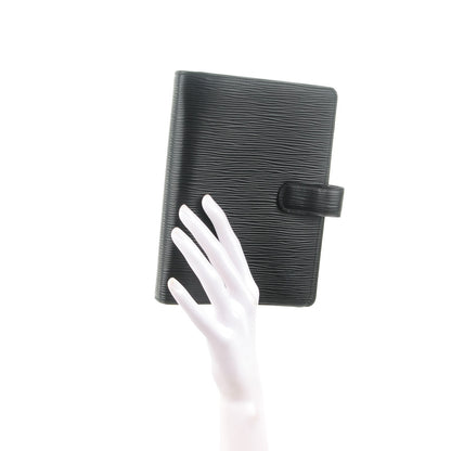 Louis Vuitton Epi Medium Ring Agenda Cover Black 2 of 8