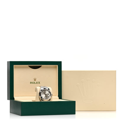 Rolex Stainless Steel 18K White Gold 41mm Oyster Perpetual Datejust Watch Silver 116334 5 of 5