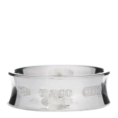 Tiffany Sterling Silver 1837 Band Ring 54 7 1 of 5