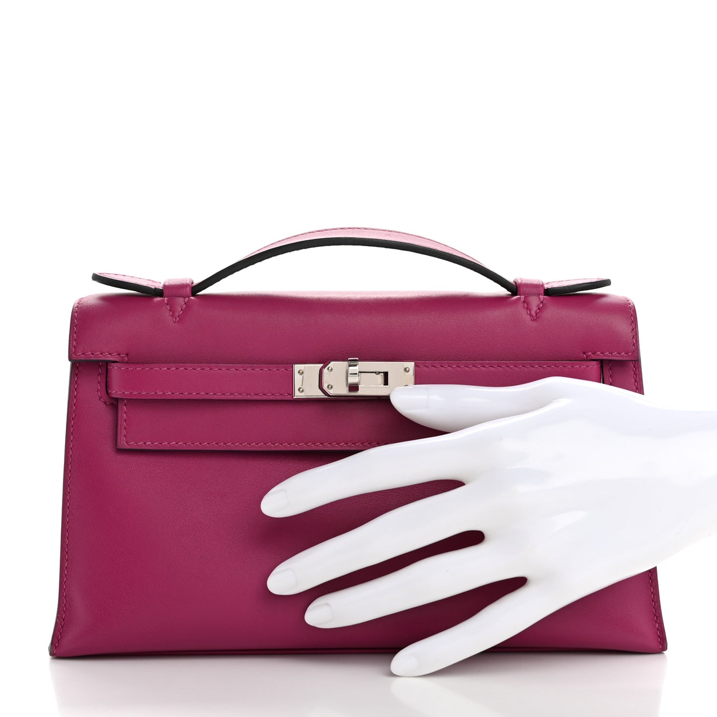 Swift Kelly Pochette Clutch Rose Pourpre