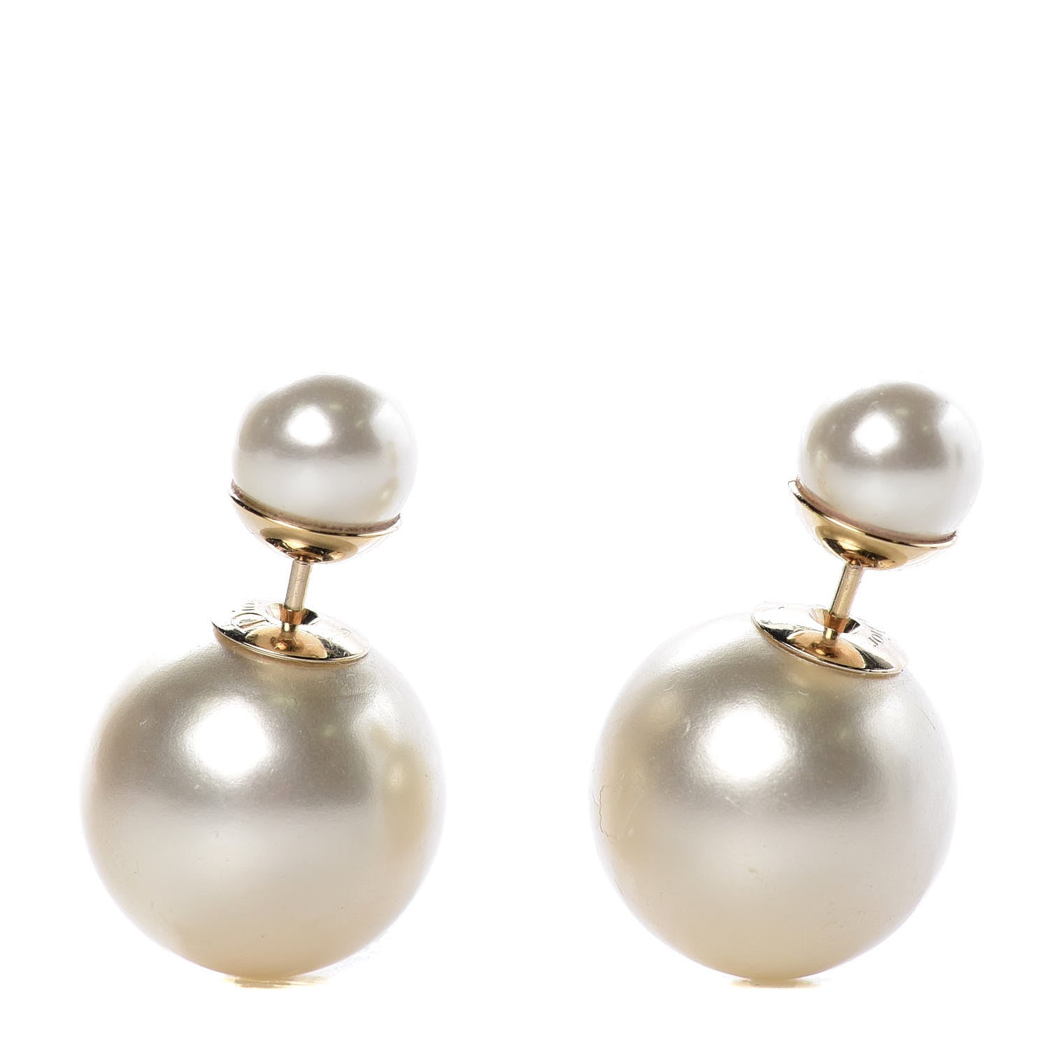 Christian Dior Pearl Mise En Dior Tribal Earrings 1 of 4
