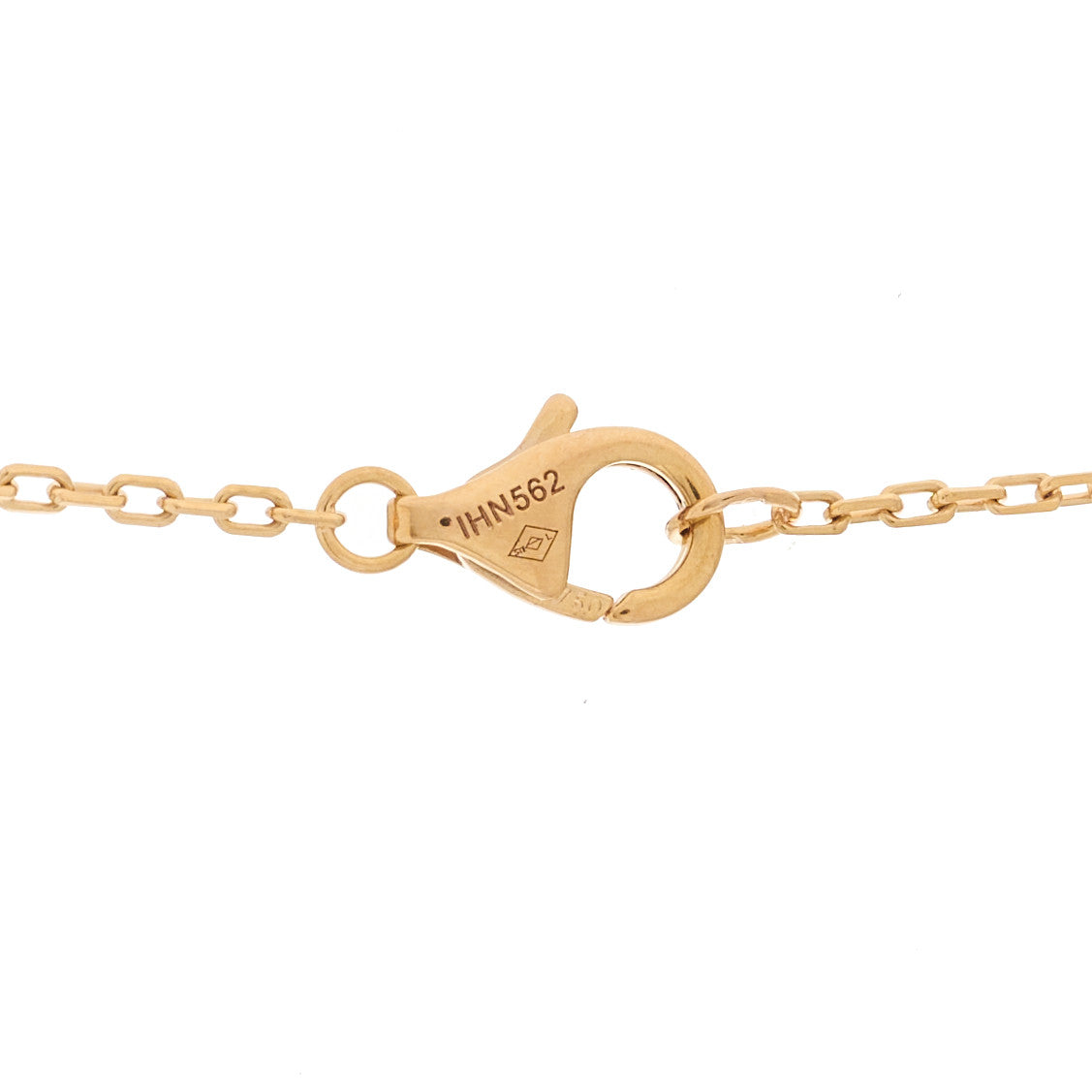 18K Pink Gold Diamond Juste Un Clou Paved Pendant Necklace