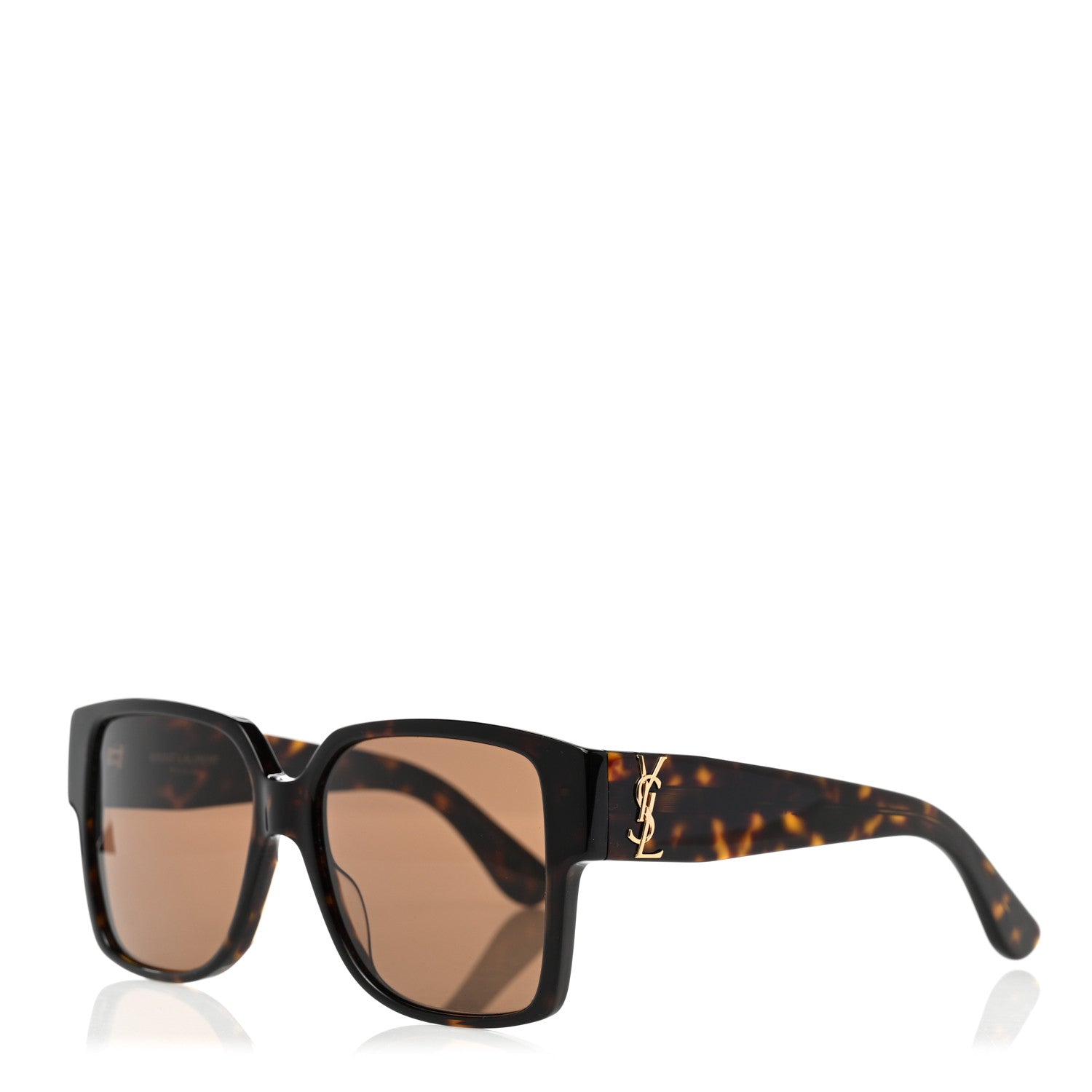 Saint Laurent Acetate Square SL M9N Sunglasses Tortoise 1 of 8