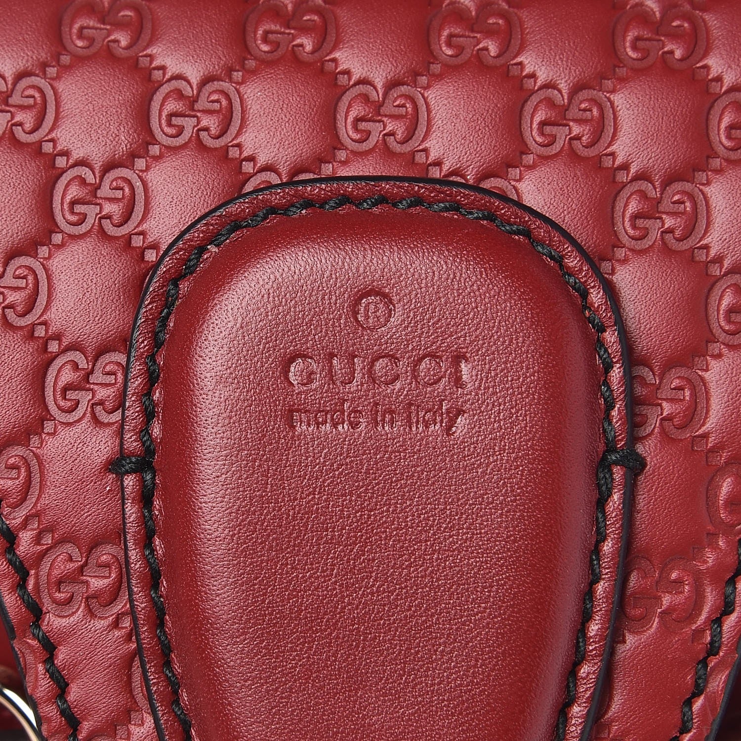 Gucci Soft Microguccissima Mini Emily Chain Shoulder Bag Rosso 8 of 8