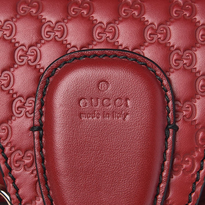 Gucci Soft Microguccissima Mini Emily Chain Shoulder Bag Rosso 8 of 8