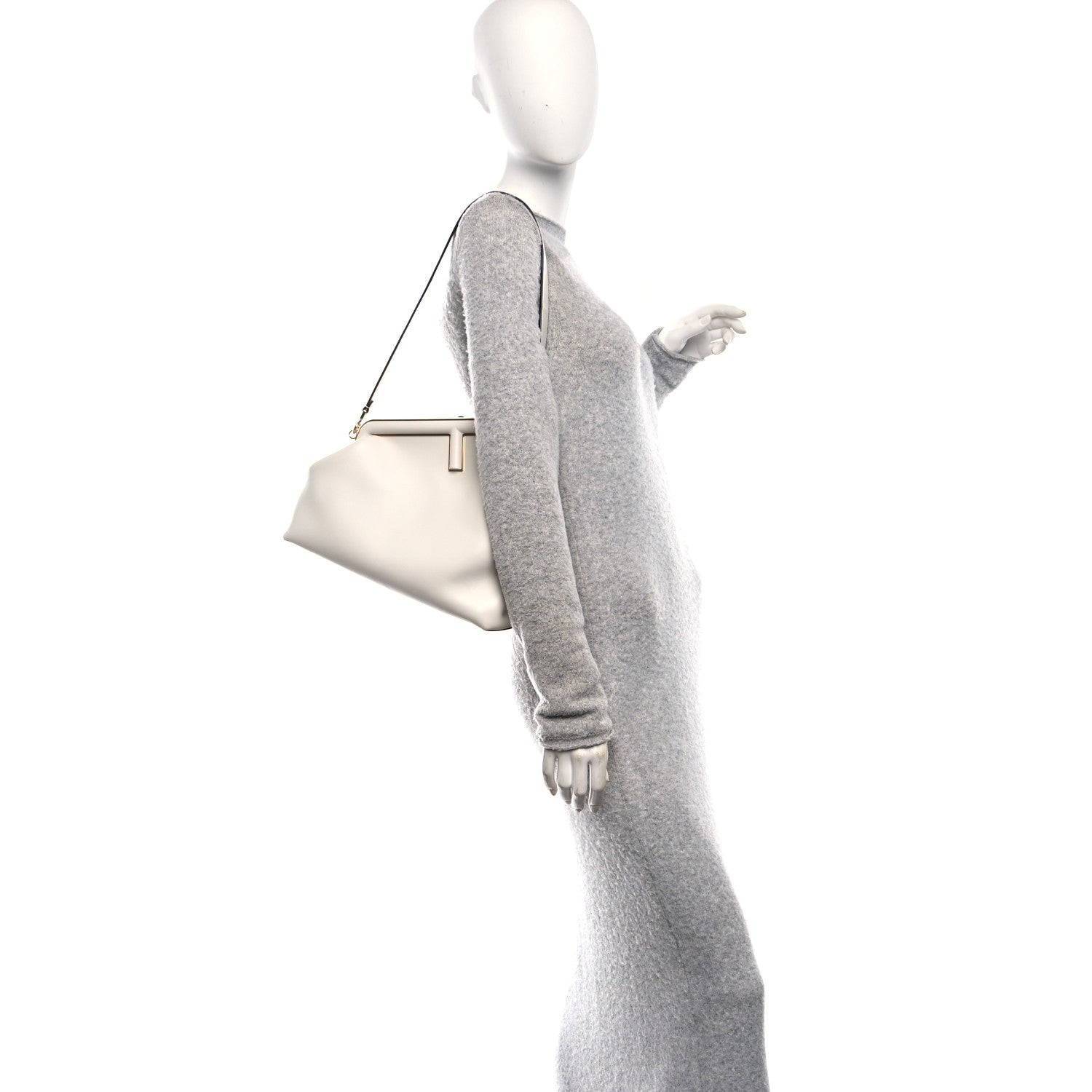 Fendi Shiny Nappa Medium Fendi First Ghiaia 2 of 10