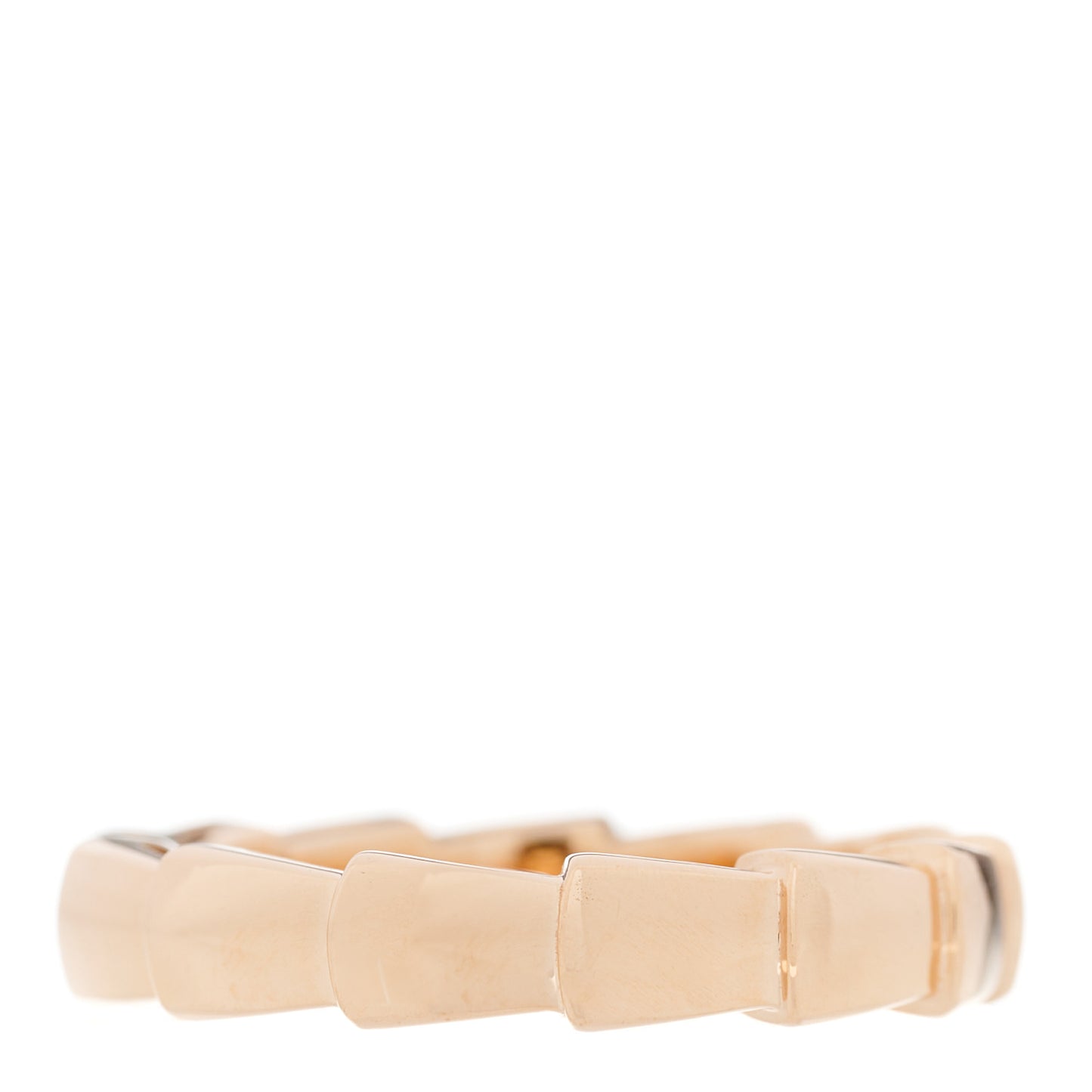 18K Rose Gold Serpenti Viper Band Ring 48 4.5