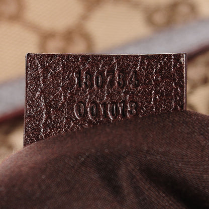 Gucci Monogram Medium Abbey Convertible Tote Dark Brown 7 of 7