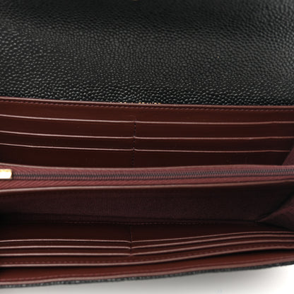 Chanel Caviar Quilted Large Flap Wallet Black 5 of 9