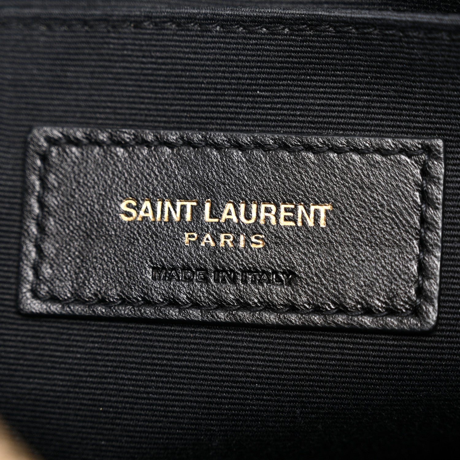 Saint Laurent Calfskin Matelasse Chevron Monogram A5 Wristlet Black 6 of 11