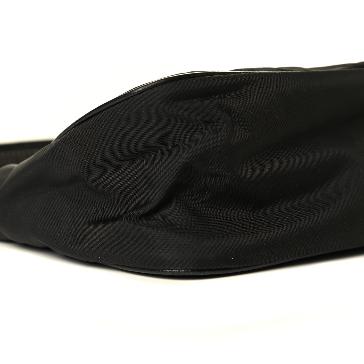Prada Tessuto Nylon Saffiano Pochette Black 5 of 6