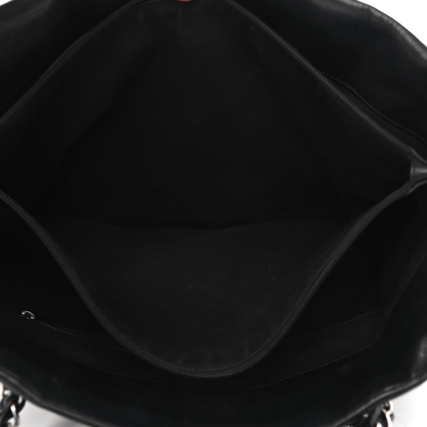 Calfskin Large Front Flap Tote Black
