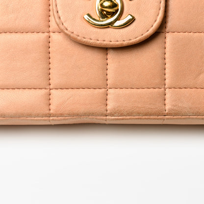 Chanel Lambskin East West Chocolate Bar Flap Beige 12 of 14