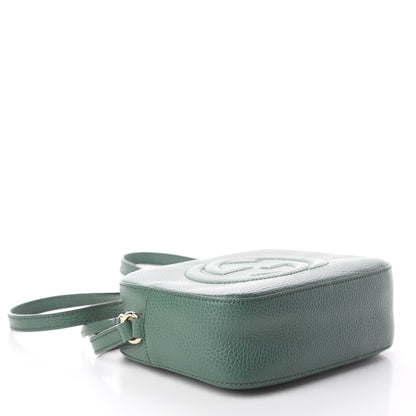 Gucci Pebbled Calfskin Small Soho Disco Bag Emerald Green 3 of 7