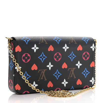 Louis Vuitton Game On Felicie Chain Wallet Black 4 of 12