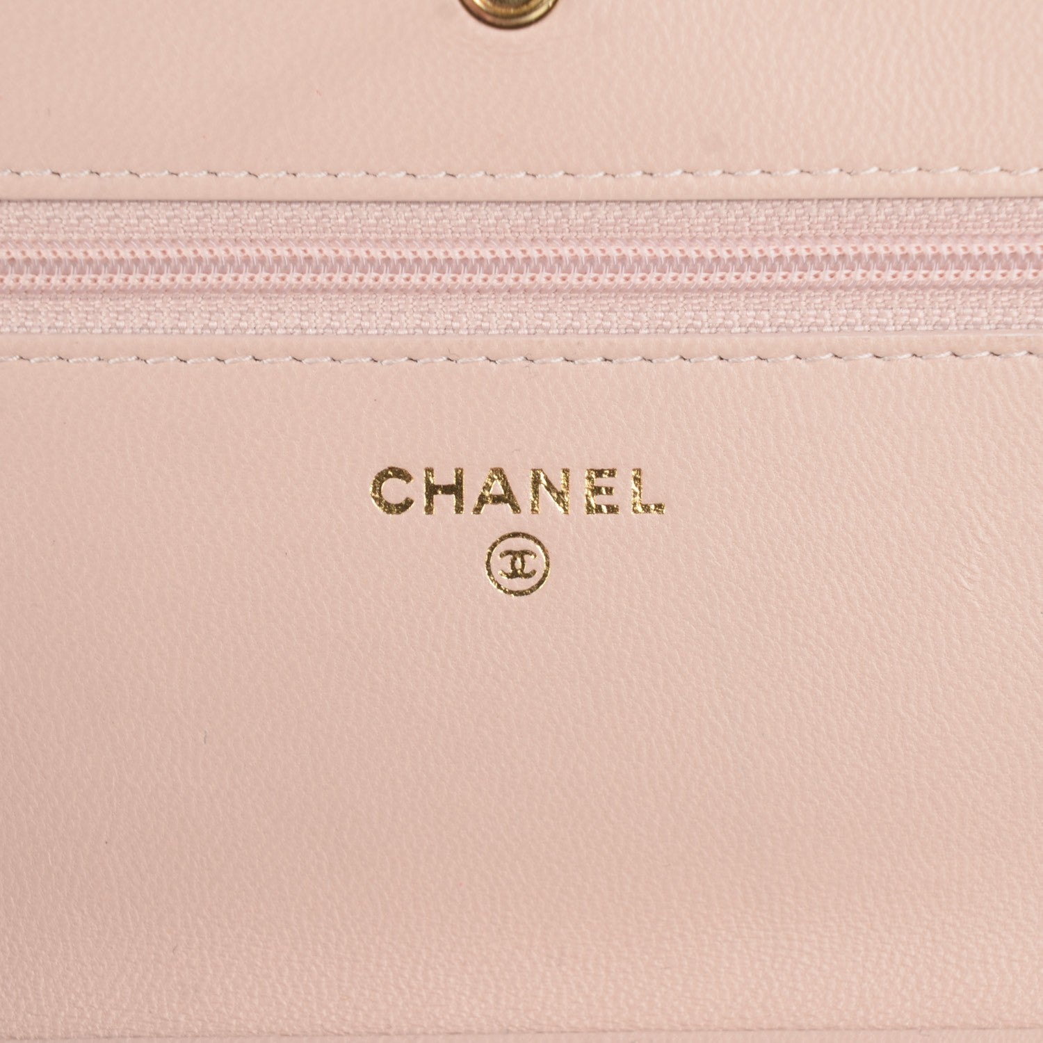 Chanel Lambskin Quilted Wallet On Chain WOC Light Pink Burgundy 5 of 8