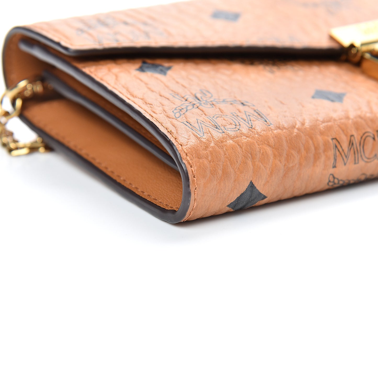 Visetos Large Patricia Wallet On Chain Cognac