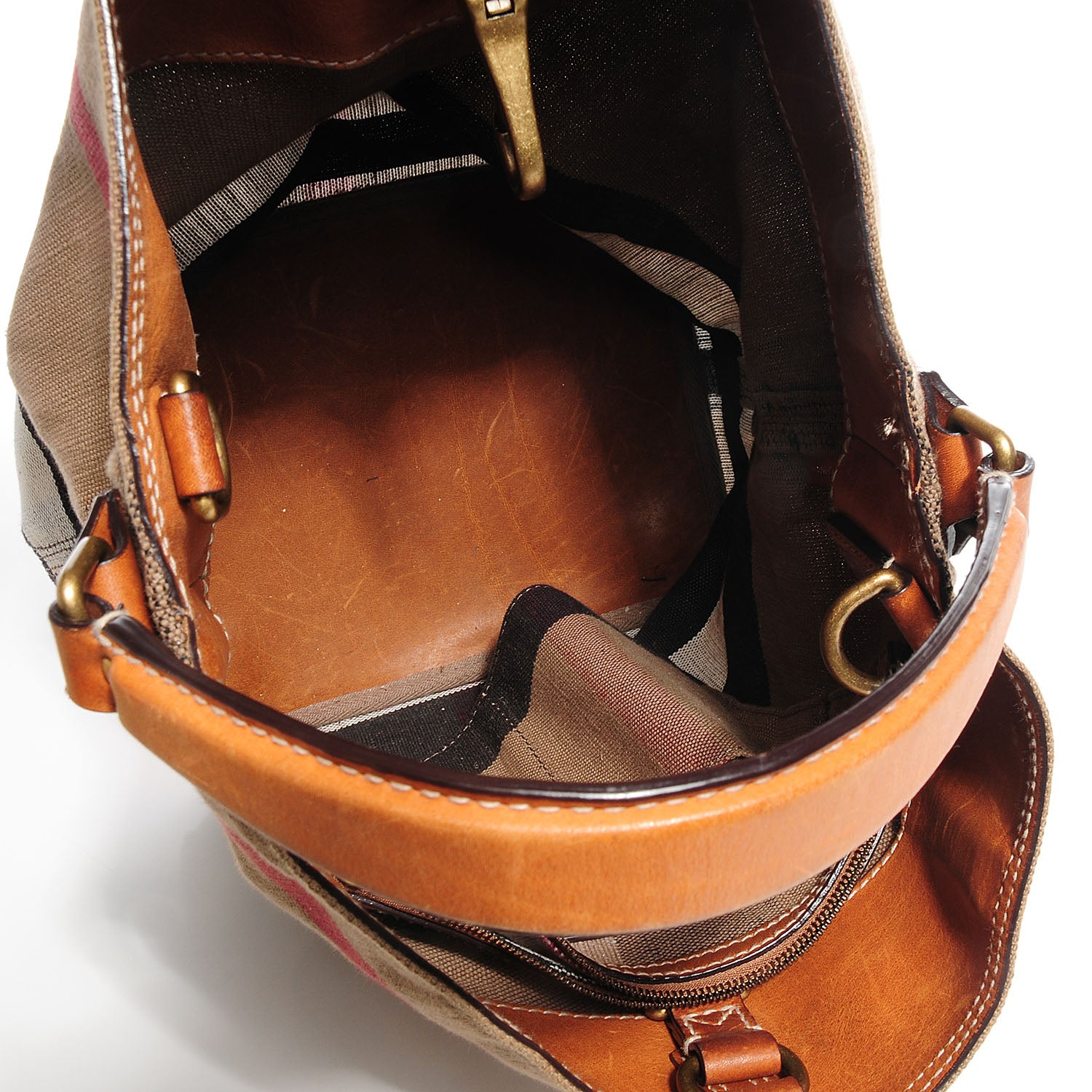 Burberry Canvas Mega Check Medium Susanna Tote 8 of 10