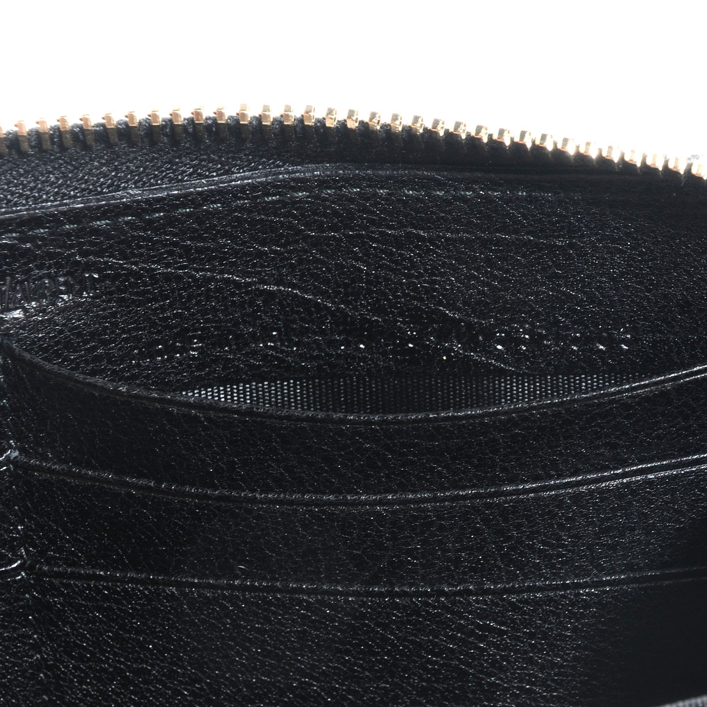 Leather Muse Zip Around Wallet Black