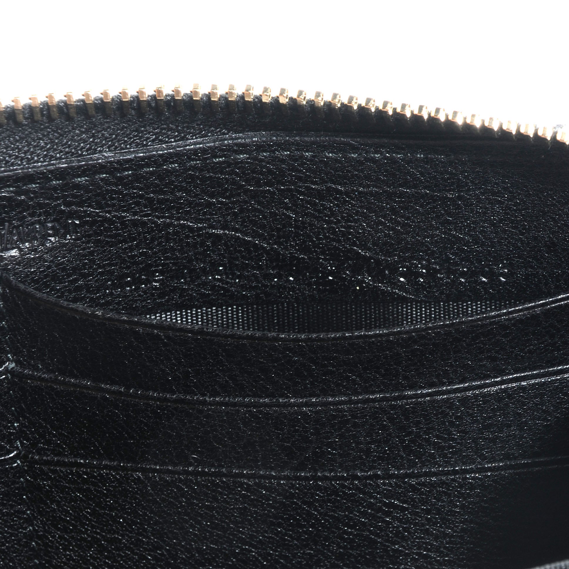 Saint Laurent Leather Muse Zip Around Wallet Black 7 of 8