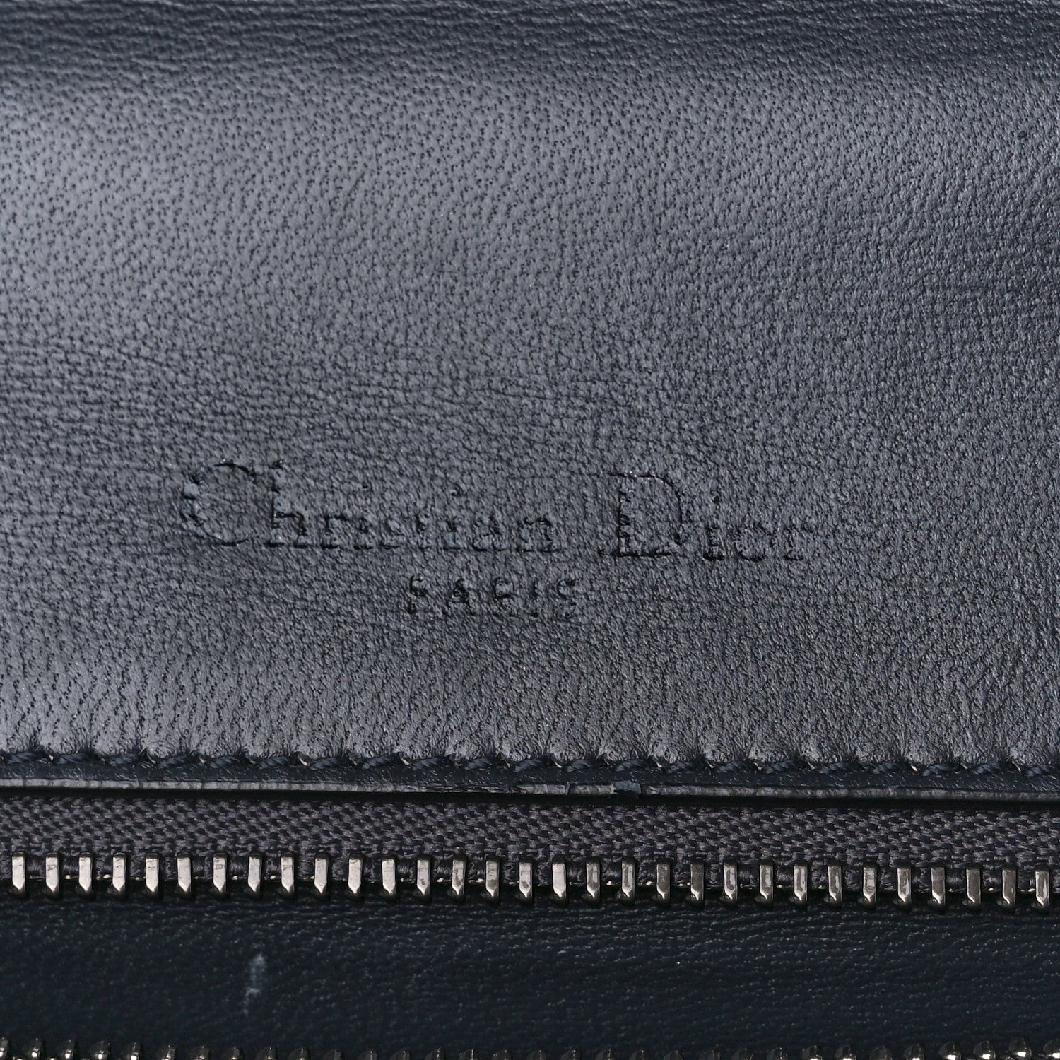 Christian Dior Metallic Calfskin Micro-Cannage Medium Diorama Flap Bag Graphite 7 of 11