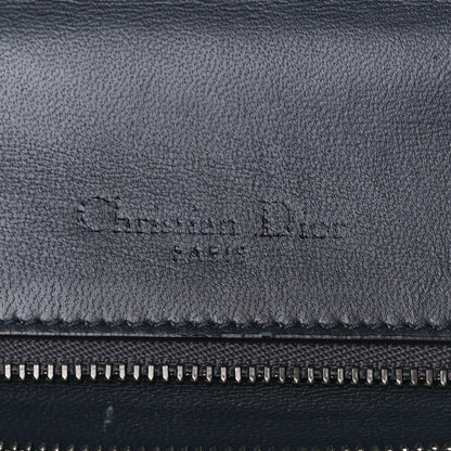 Christian Dior Metallic Calfskin Micro-Cannage Medium Diorama Flap Bag Graphite 7 of 11