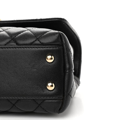 Chanel Caviar Quilted Mini Coco Handle Flap Black 9 of 11