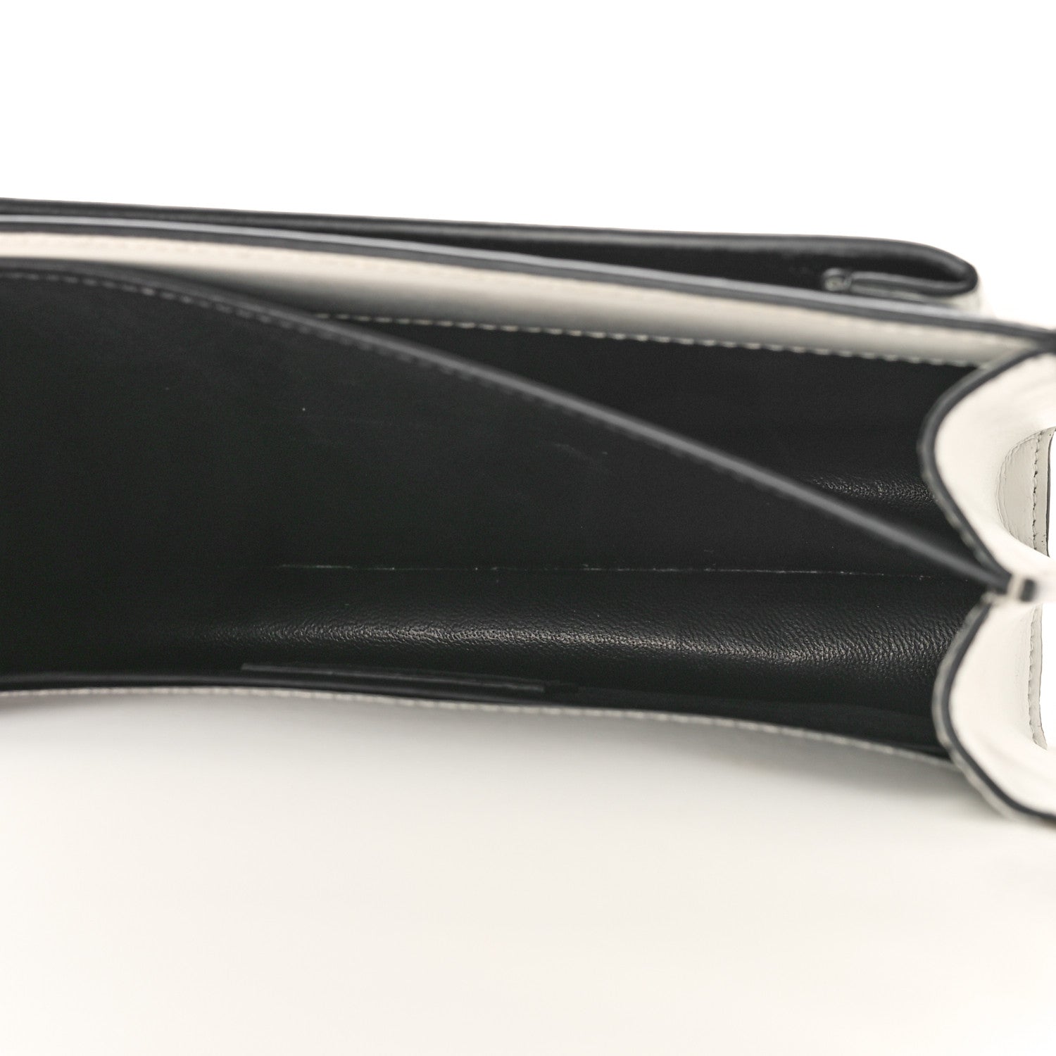 Saint Laurent Calfskin Bi-Color Medium Monogram Sunset Black Pearl White 5 of 9