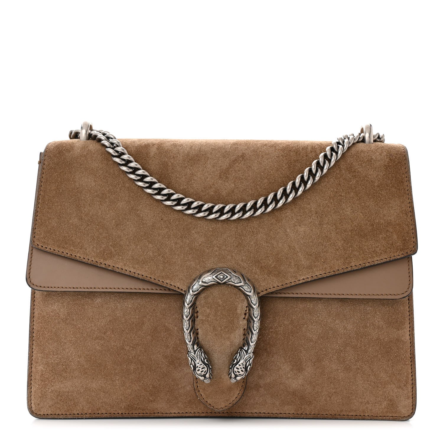 Gucci Suede Medium Dionysus Shoulder Bag Taupe 1 of 12