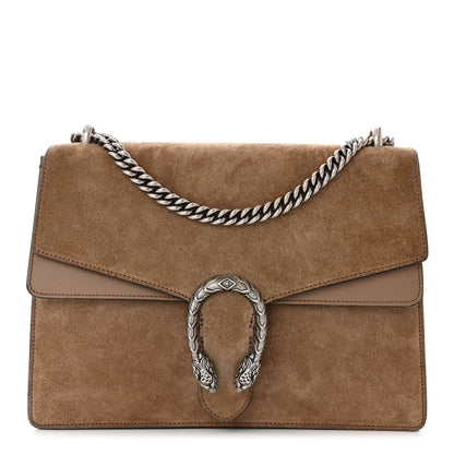 Gucci Suede Medium Dionysus Shoulder Bag Taupe 1 of 12